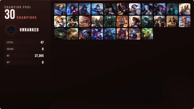 Unranked - North America - 30 Champions